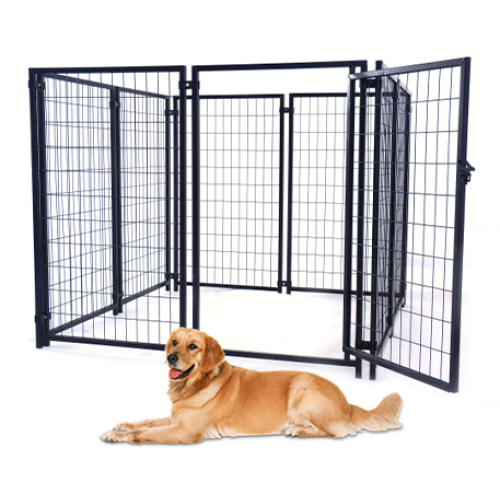 Pet Cages Carriers Outdoor Large Metal Welded Dog Kennel Cage Supplier